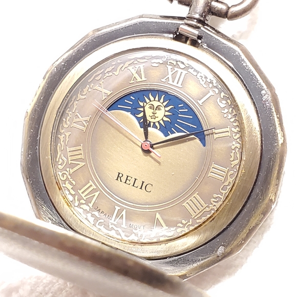 Vintage Relic By Fossil Pocket Moon Sun 